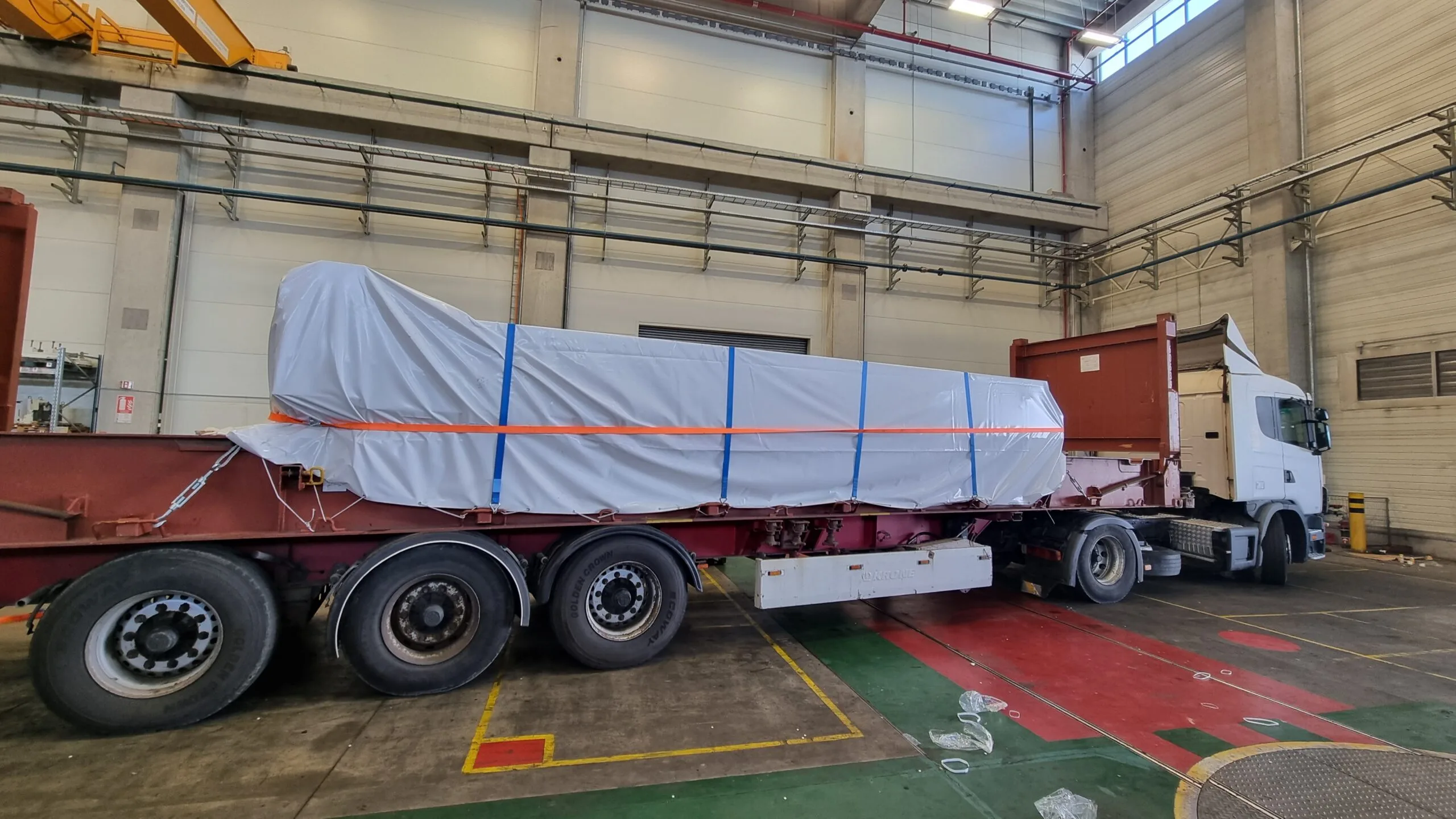 Heavy transport on the road