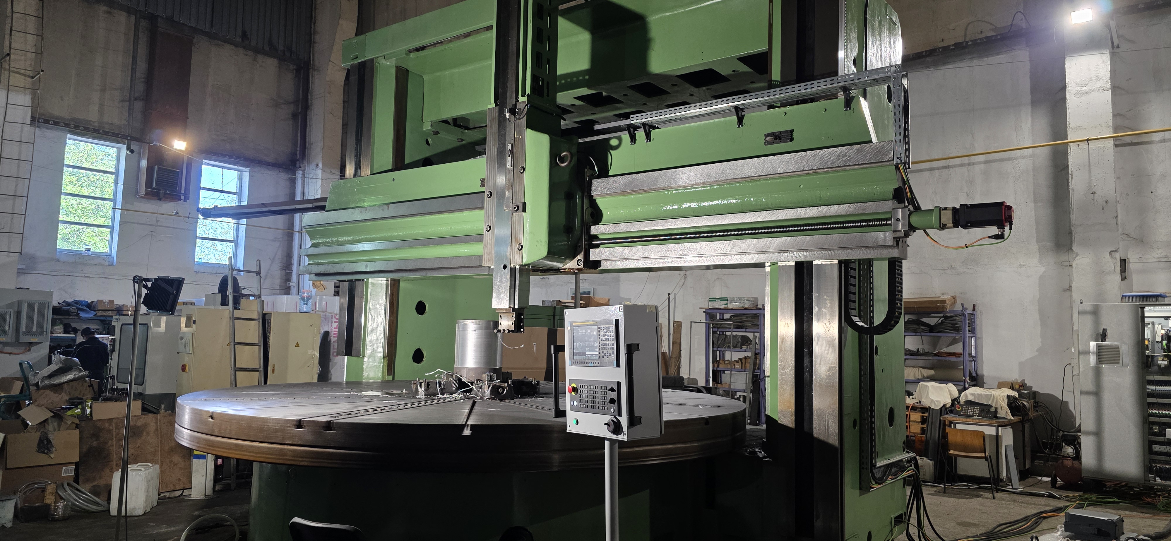 Vertical turning lathe TITAN SC43 CNC — retrofitted